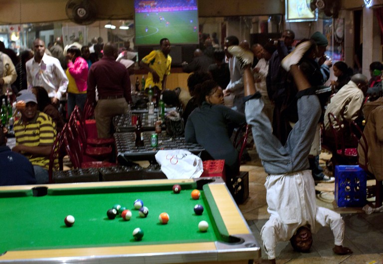 Black People in poverty because of alcohol abuse and faking success