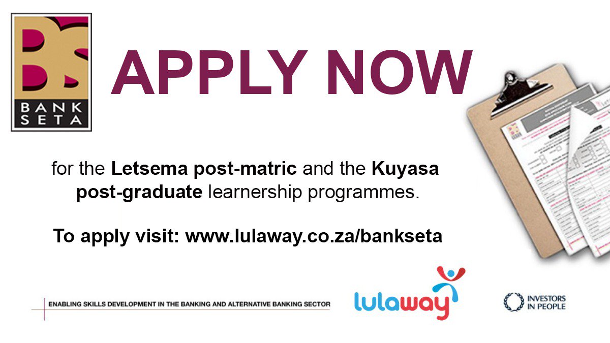 BankSETA: Kuyasa Learnerships / Internships applications
