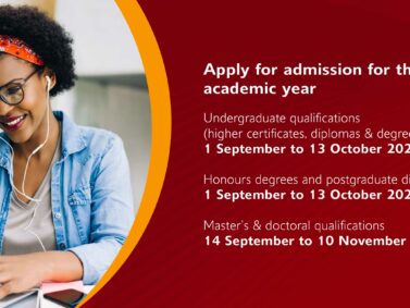 UNISA APPLICATIONS OPEN | Apply for admission to study in the 2024 academic year
