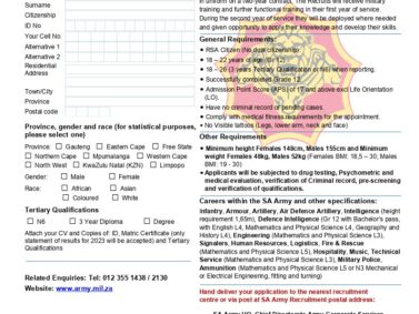 APPLICATION FOR MILITARY SKILLS DEVELOPMENT SYSTEM (MSDS) – 2024 INTAKE