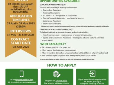 APPLY | Job opportunities for youth through the Basic Education Employment Initiative (BEEI) Phase V