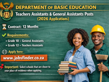 Teachers assistants and School General Assistants (2026 – 2027 Applications)