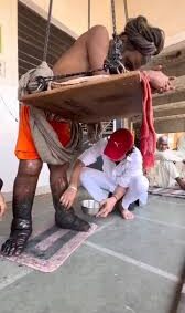 Indian Man Has Not Sat Down for 12 Years in Devotion to See God